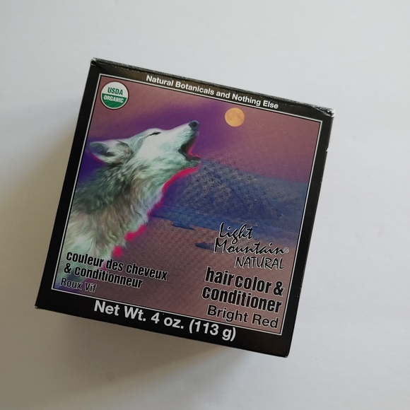 Light Mountain Henna Natural Hair Color & Conditioner Powder Bright Red NEW - Picture 5 of 11